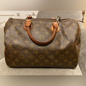 Auth Louis Vuitton Speedy Satchel.